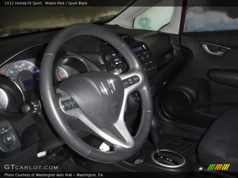 Milano Red / Sport Black 2013 Honda Fit Sport