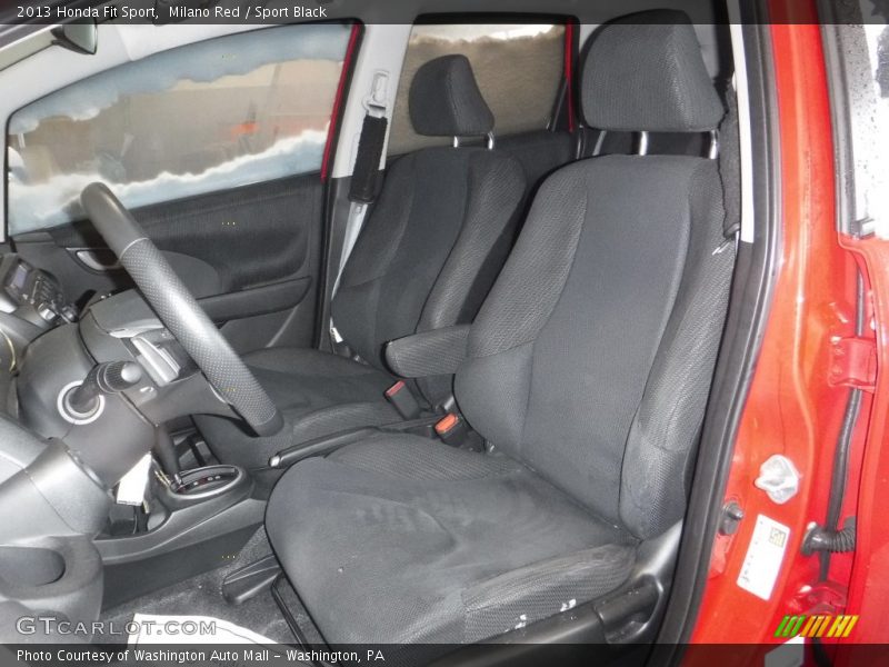 Milano Red / Sport Black 2013 Honda Fit Sport