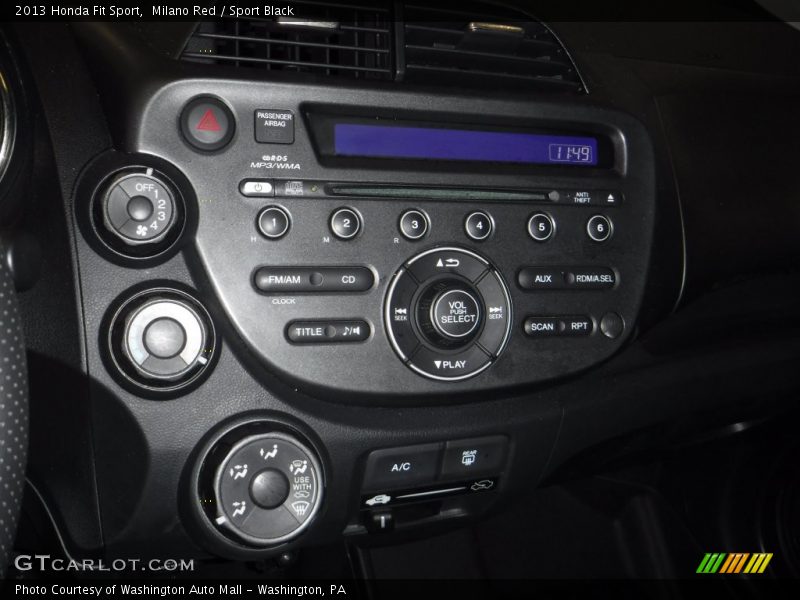 Milano Red / Sport Black 2013 Honda Fit Sport