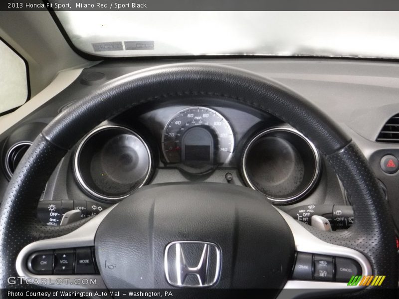 Milano Red / Sport Black 2013 Honda Fit Sport