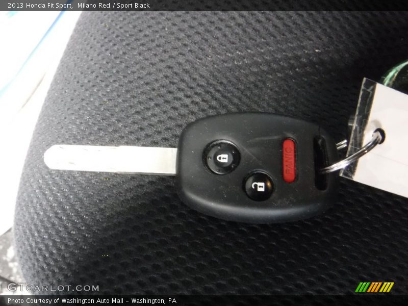 Milano Red / Sport Black 2013 Honda Fit Sport