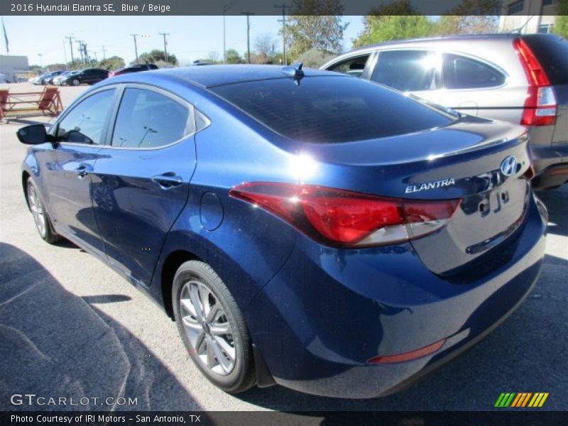 Blue / Beige 2016 Hyundai Elantra SE