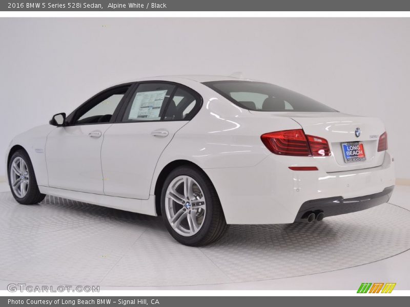 Alpine White / Black 2016 BMW 5 Series 528i Sedan