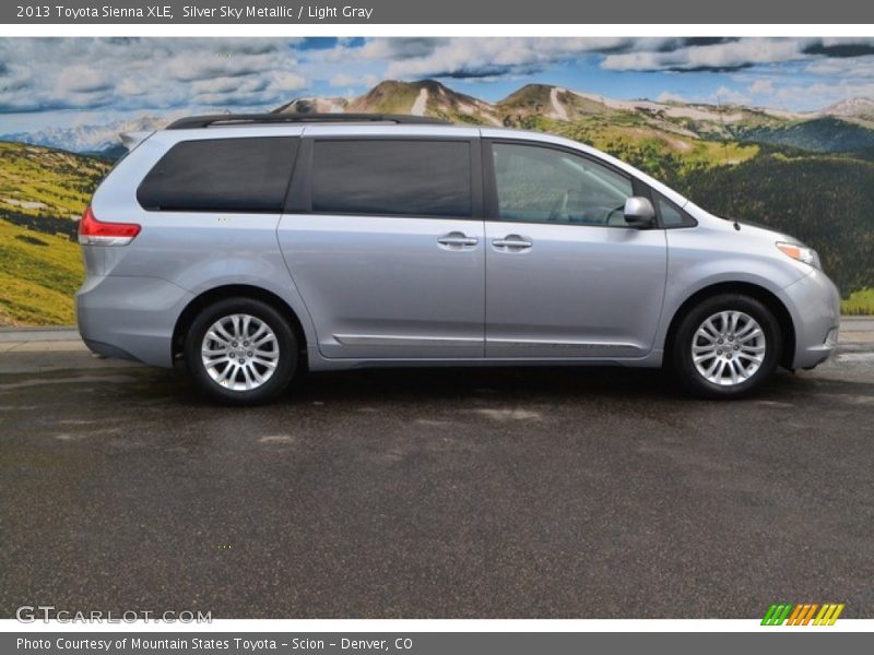 Silver Sky Metallic / Light Gray 2013 Toyota Sienna XLE