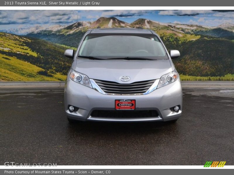 Silver Sky Metallic / Light Gray 2013 Toyota Sienna XLE