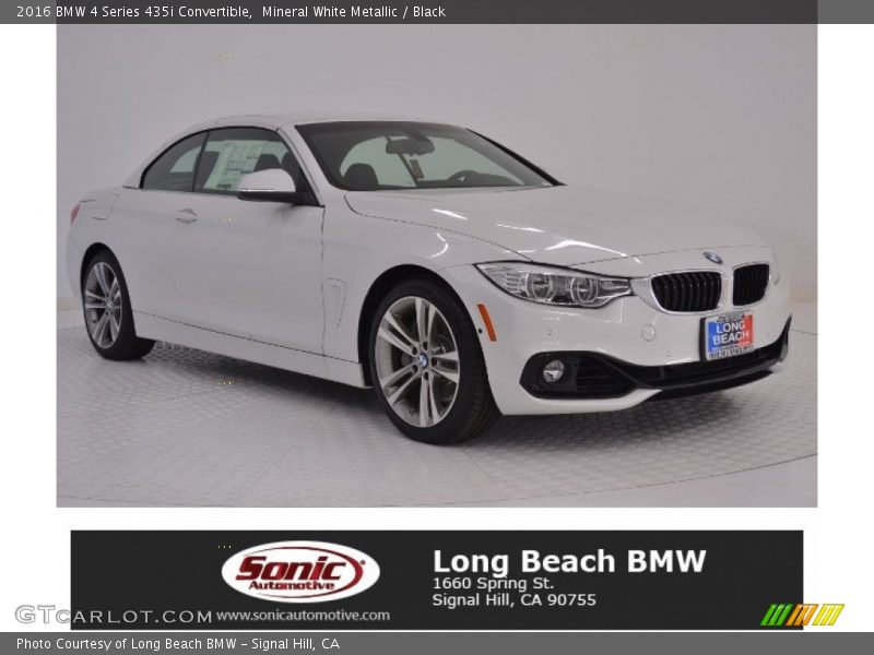 Mineral White Metallic / Black 2016 BMW 4 Series 435i Convertible