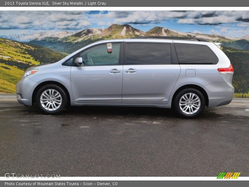 Silver Sky Metallic / Light Gray 2013 Toyota Sienna XLE