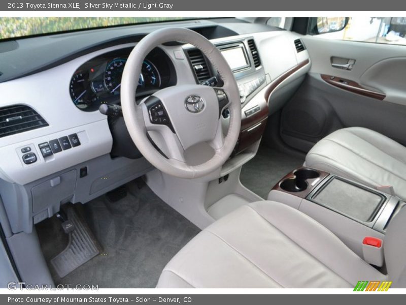 Silver Sky Metallic / Light Gray 2013 Toyota Sienna XLE