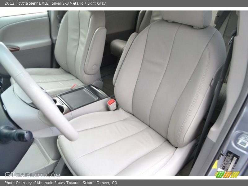 Silver Sky Metallic / Light Gray 2013 Toyota Sienna XLE