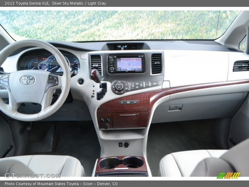 Silver Sky Metallic / Light Gray 2013 Toyota Sienna XLE