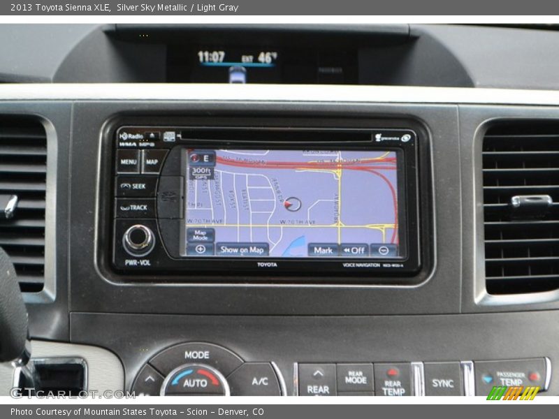 Silver Sky Metallic / Light Gray 2013 Toyota Sienna XLE