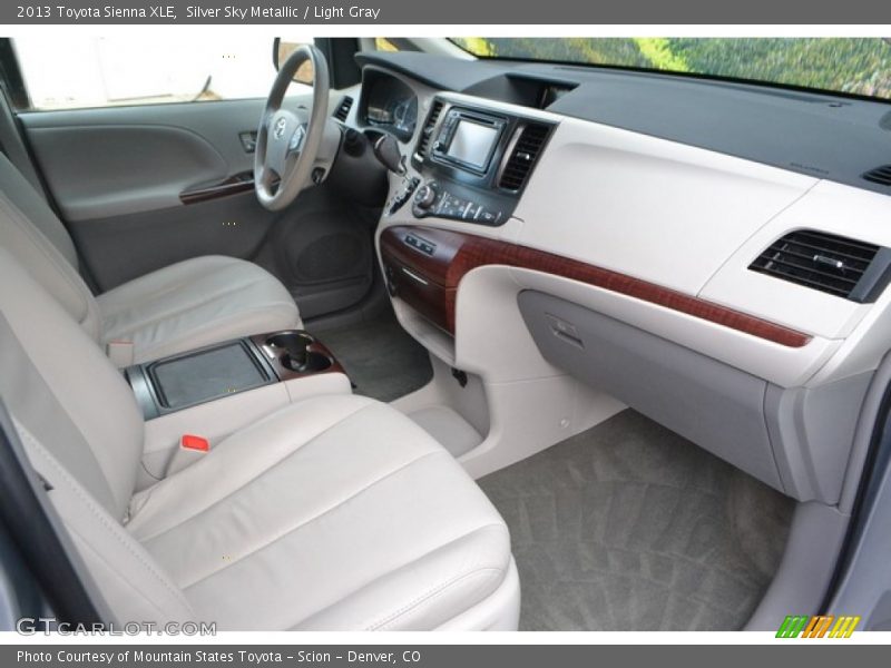 Silver Sky Metallic / Light Gray 2013 Toyota Sienna XLE