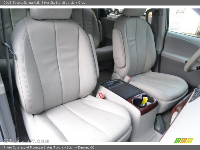 Silver Sky Metallic / Light Gray 2013 Toyota Sienna XLE