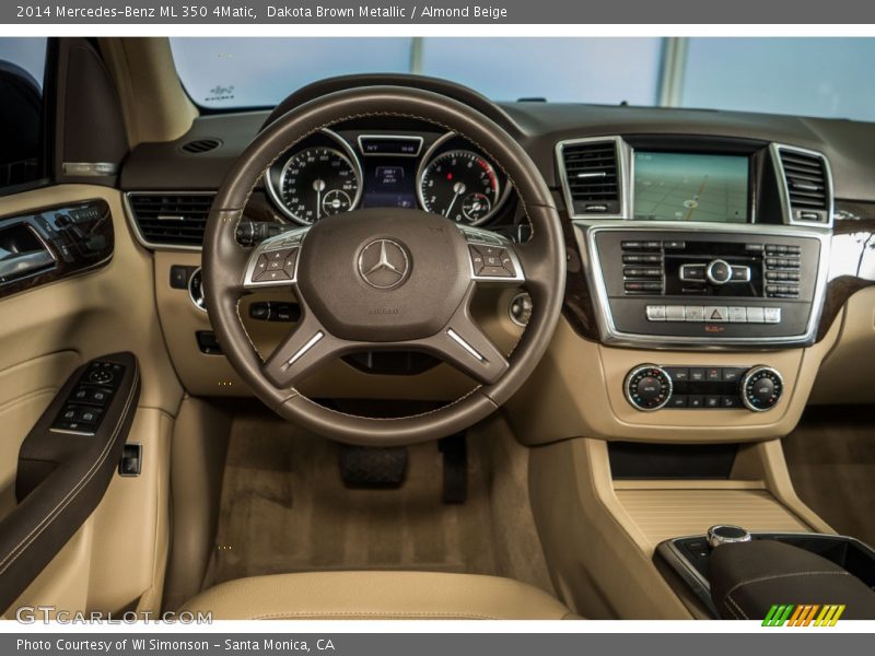 Dakota Brown Metallic / Almond Beige 2014 Mercedes-Benz ML 350 4Matic