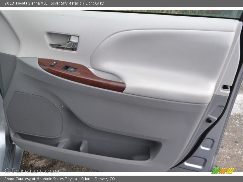 Silver Sky Metallic / Light Gray 2013 Toyota Sienna XLE