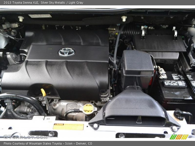 Silver Sky Metallic / Light Gray 2013 Toyota Sienna XLE