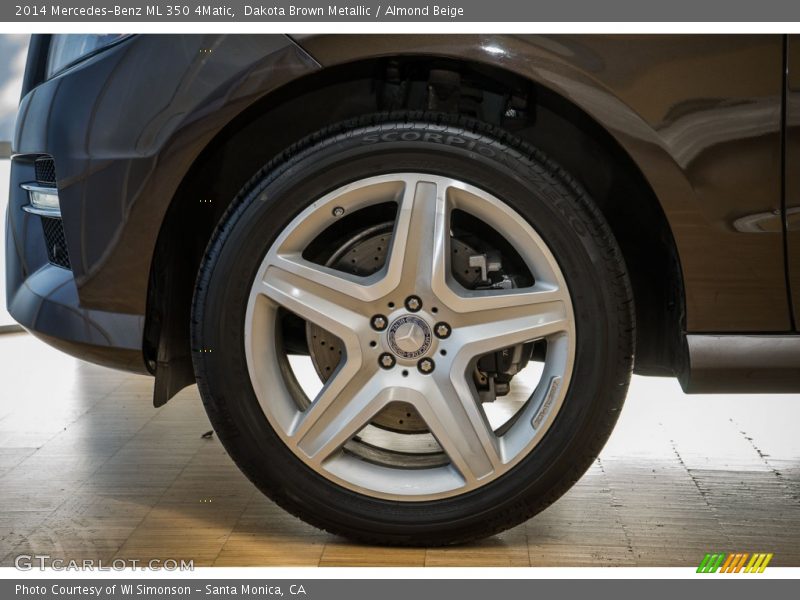 Dakota Brown Metallic / Almond Beige 2014 Mercedes-Benz ML 350 4Matic
