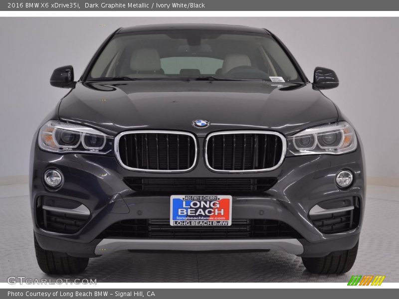 Dark Graphite Metallic / Ivory White/Black 2016 BMW X6 xDrive35i