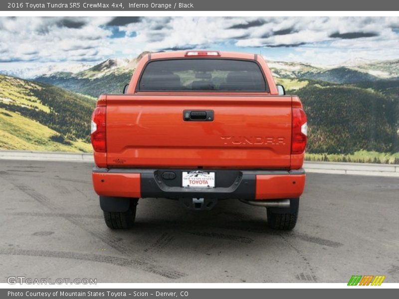 Inferno Orange / Black 2016 Toyota Tundra SR5 CrewMax 4x4