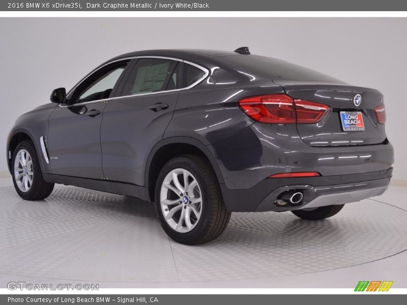 Dark Graphite Metallic / Ivory White/Black 2016 BMW X6 xDrive35i
