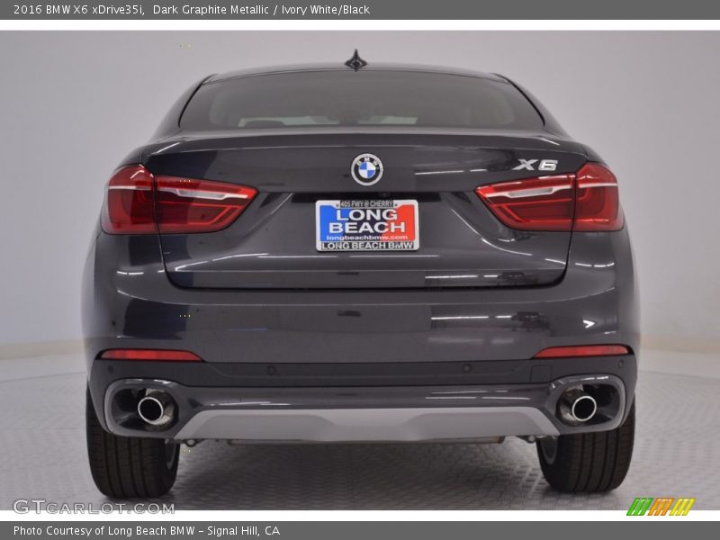 Dark Graphite Metallic / Ivory White/Black 2016 BMW X6 xDrive35i