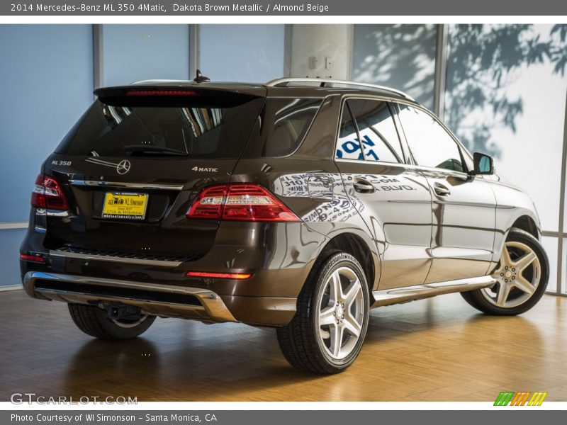 Dakota Brown Metallic / Almond Beige 2014 Mercedes-Benz ML 350 4Matic