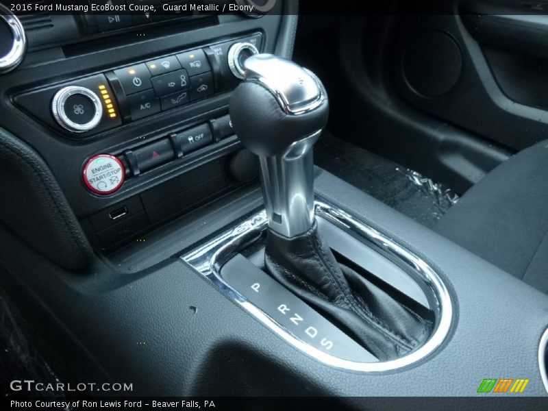 Guard Metallic / Ebony 2016 Ford Mustang EcoBoost Coupe
