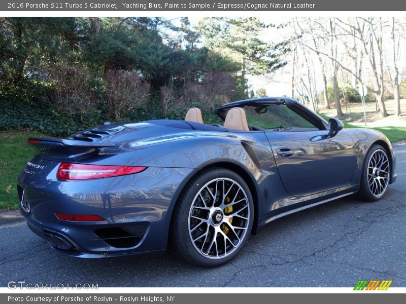  2016 911 Turbo S Cabriolet Yachting Blue, Paint to Sample
