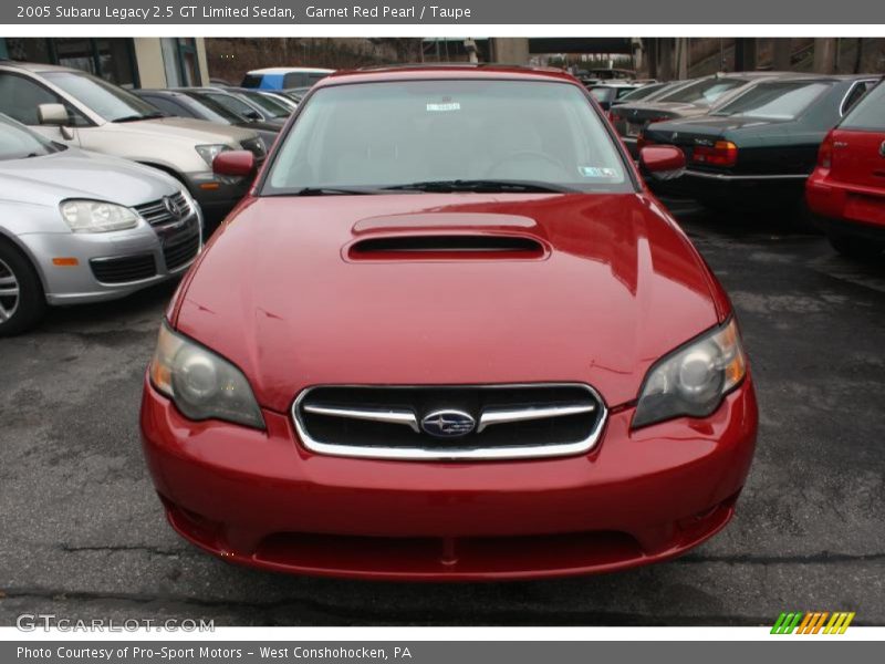 Garnet Red Pearl / Taupe 2005 Subaru Legacy 2.5 GT Limited Sedan