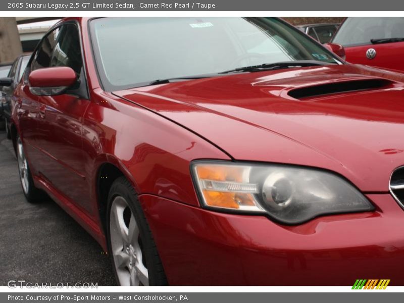 Garnet Red Pearl / Taupe 2005 Subaru Legacy 2.5 GT Limited Sedan