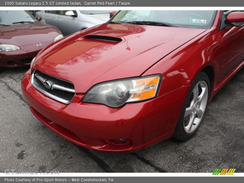 Garnet Red Pearl / Taupe 2005 Subaru Legacy 2.5 GT Limited Sedan