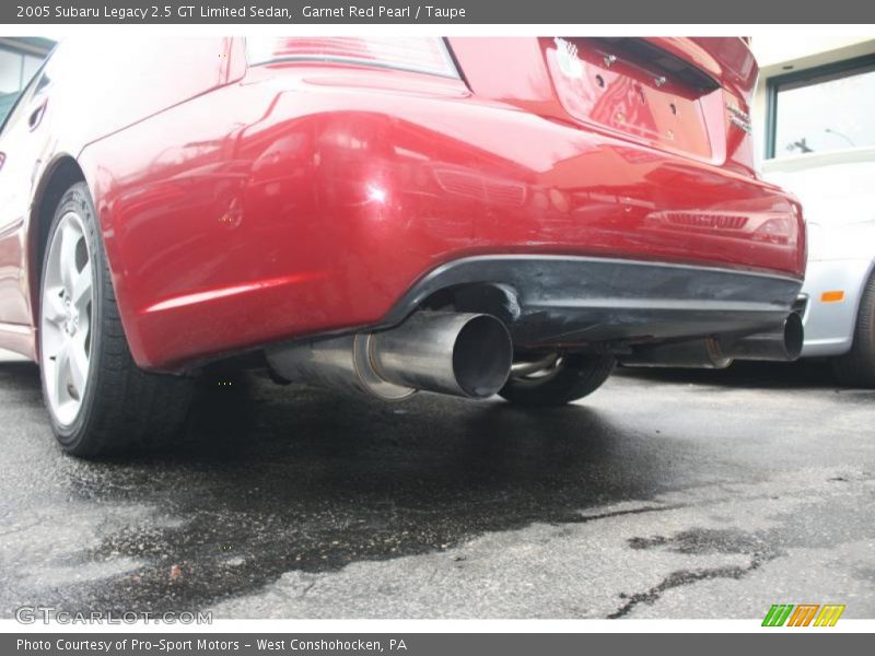 Garnet Red Pearl / Taupe 2005 Subaru Legacy 2.5 GT Limited Sedan