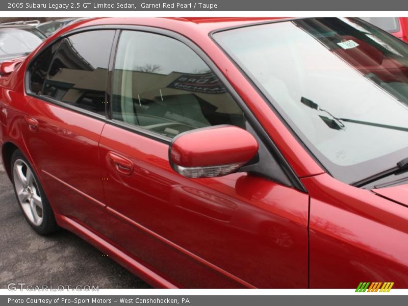 Garnet Red Pearl / Taupe 2005 Subaru Legacy 2.5 GT Limited Sedan