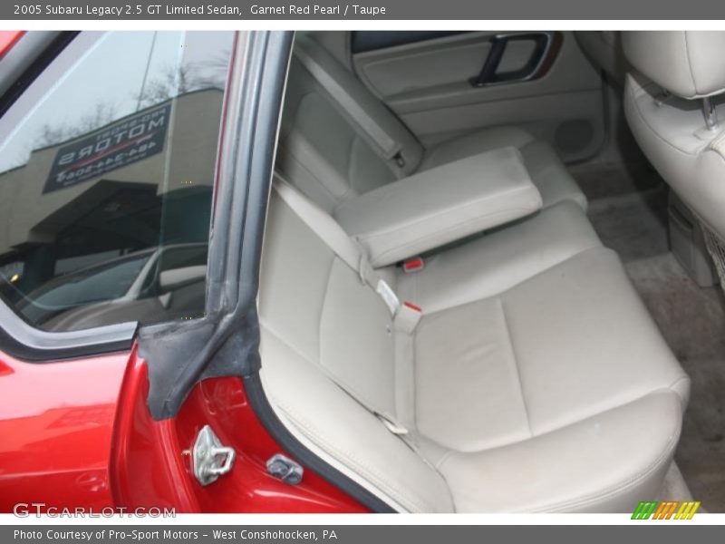 Garnet Red Pearl / Taupe 2005 Subaru Legacy 2.5 GT Limited Sedan