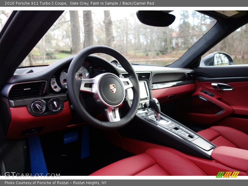 Black/Garnet Red Interior - 2016 911 Turbo S Coupe 