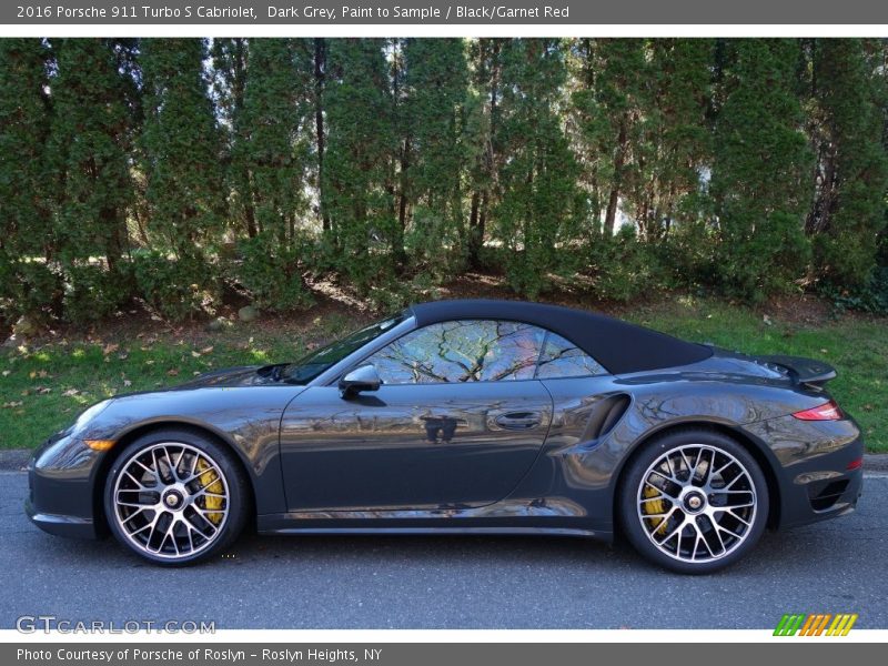  2016 911 Turbo S Cabriolet Dark Grey, Paint to Sample