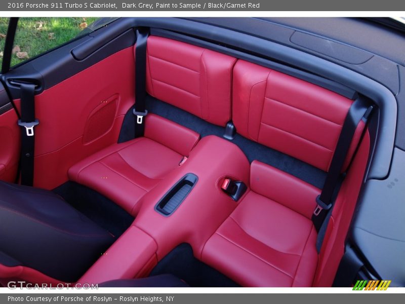 Rear Seat of 2016 911 Turbo S Cabriolet