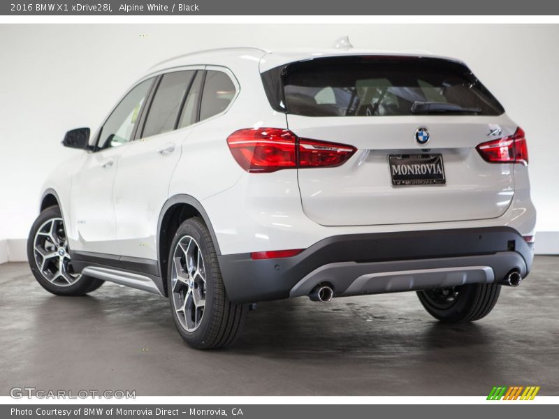 Alpine White / Black 2016 BMW X1 xDrive28i
