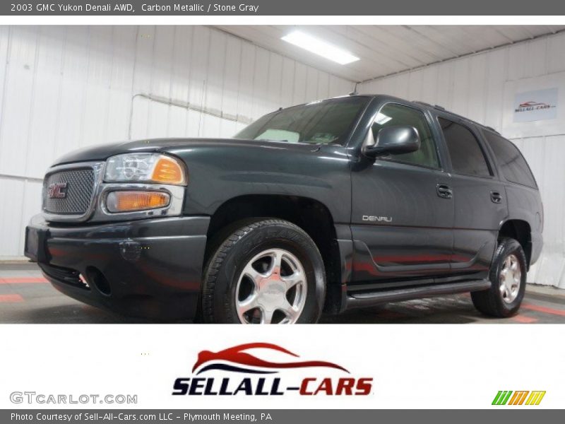 Carbon Metallic / Stone Gray 2003 GMC Yukon Denali AWD