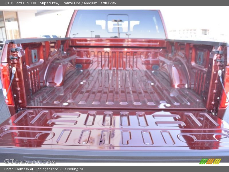 Bronze Fire / Medium Earth Gray 2016 Ford F150 XLT SuperCrew