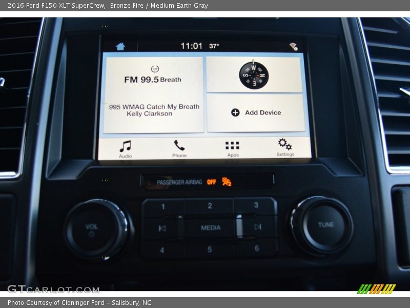 Bronze Fire / Medium Earth Gray 2016 Ford F150 XLT SuperCrew