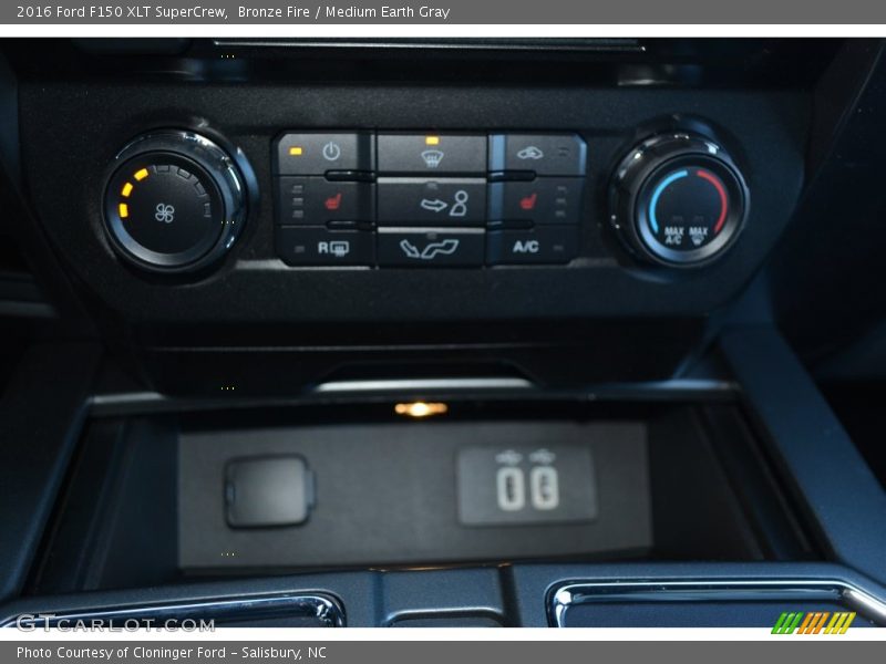 Bronze Fire / Medium Earth Gray 2016 Ford F150 XLT SuperCrew