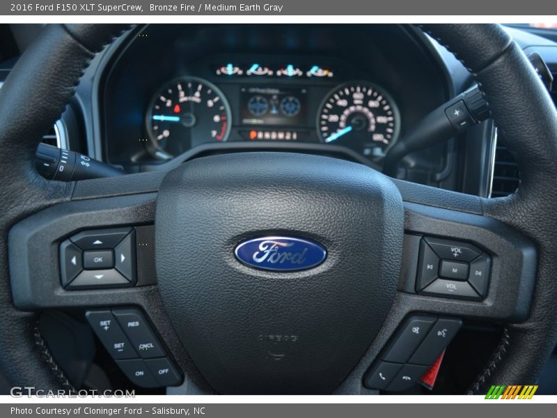 Bronze Fire / Medium Earth Gray 2016 Ford F150 XLT SuperCrew