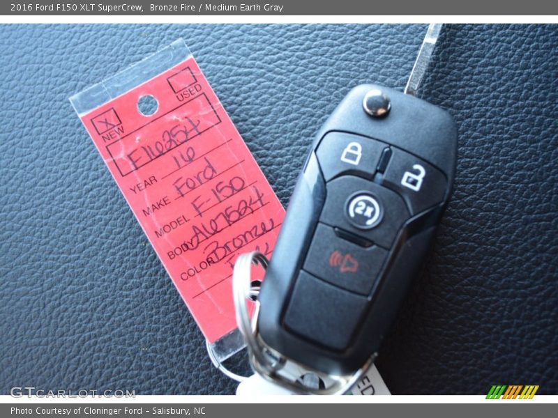 Bronze Fire / Medium Earth Gray 2016 Ford F150 XLT SuperCrew