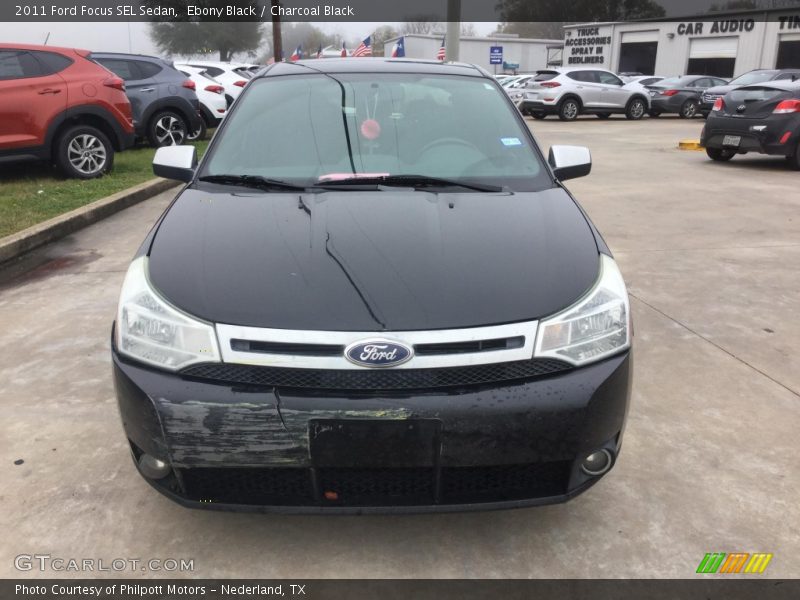 Ebony Black / Charcoal Black 2011 Ford Focus SEL Sedan