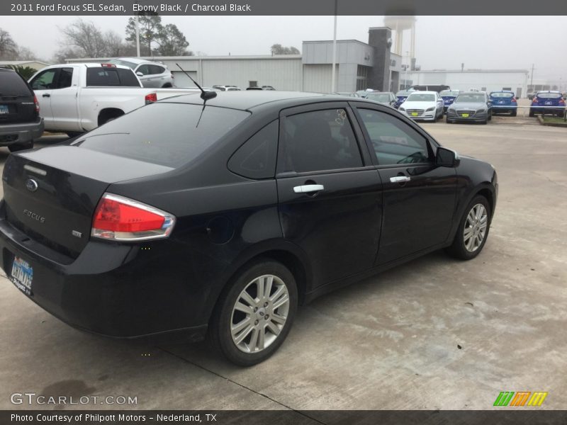 Ebony Black / Charcoal Black 2011 Ford Focus SEL Sedan