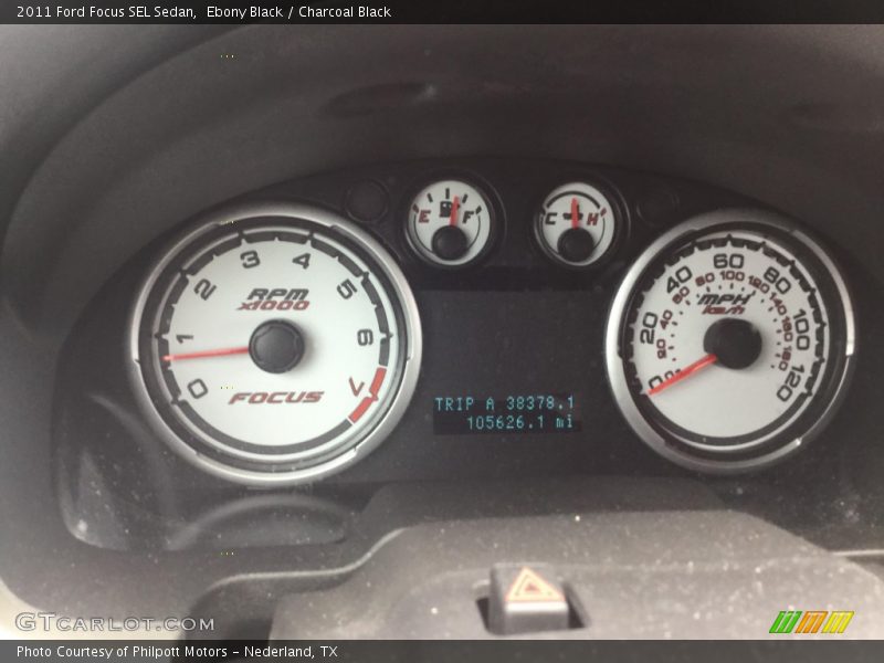 Ebony Black / Charcoal Black 2011 Ford Focus SEL Sedan