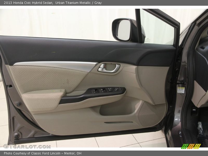 Urban Titanium Metallic / Gray 2013 Honda Civic Hybrid Sedan