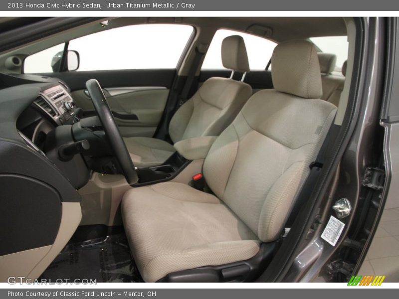 Urban Titanium Metallic / Gray 2013 Honda Civic Hybrid Sedan