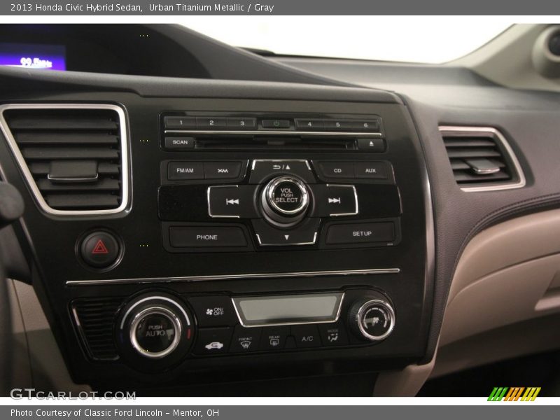 Urban Titanium Metallic / Gray 2013 Honda Civic Hybrid Sedan